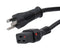 L-COM C19LHGN515P-15-3F POWER CORD, NEMA 5-15P-IEC C19, 3 , 15A