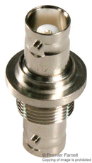 AMPHENOL RF 31-220H RF / Coaxial Adapter, BNC, Jack, BNC, Jack, Straight Bulkhead Adapter, 50 ohm
