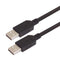 L-COM CSUZAA-1M USB Cable, Type A Plug to Type A Plug, 1 m, 3.3 ft, USB 2.0, Black
