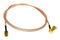 MUELLER ELECTRIC BU-4150030MM250 RF / Coaxial Cable Assembly, 90&deg; SMA Plug to SMA Plug, RG316, 50 ohm, 9.9 ", 250 mm