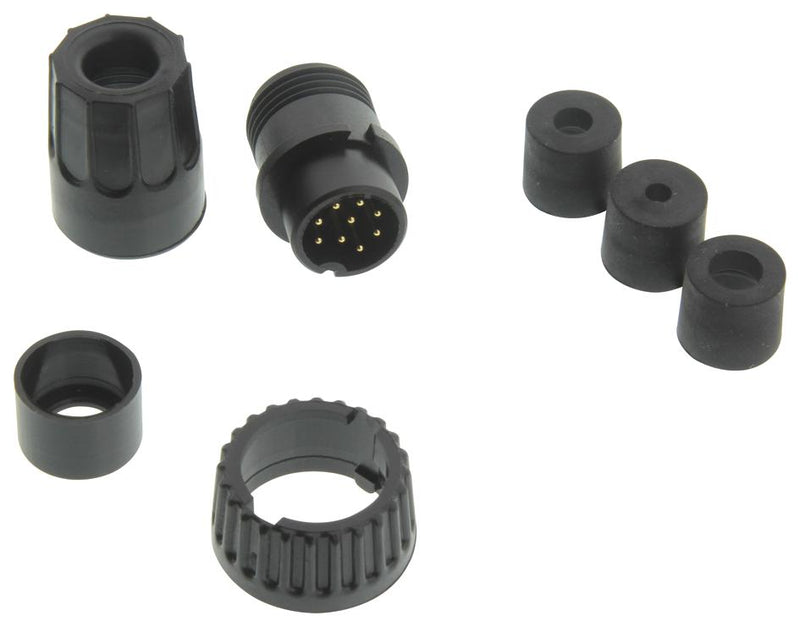 SWITCHCRAFT/CONXALL 3282-9PG-3DC CIRCULAR CONNECTOR PLUG, SIZE 20, 9 POSITION, CABLE