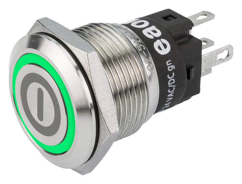 EAO 82-5151.1134.B001 Vandal Resistant Switch, 82, 19 mm, SPDT, Momentary, Flush, Natural