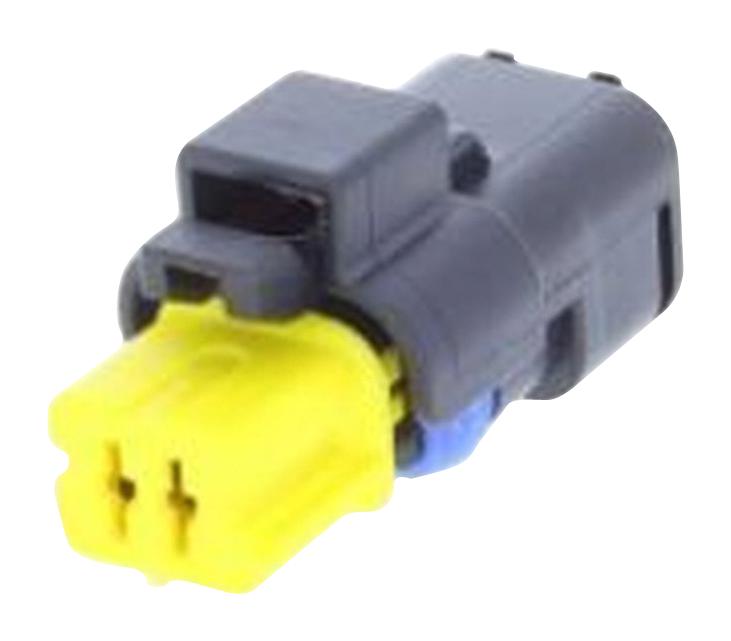 APTIV / DELPHI 10820162 Automotive Connector Housing, Yellow, SICMA 1.5 Mini Sealed Series, Receptacle, 2 Ways