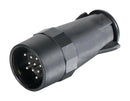 HARTING 09580131022 Circular Connector, Circular Industrial, UIC 558 Series, Cable Mount Plug, 13 Contacts, Crimp Pin