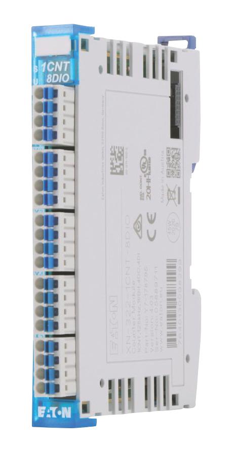 EATON MOELLER XN-322-1CNT-8DIO Counter Module, 4 Input, 4 Output, 18 to 30 VDC, IP20, NEMA 1, XN-322 Series