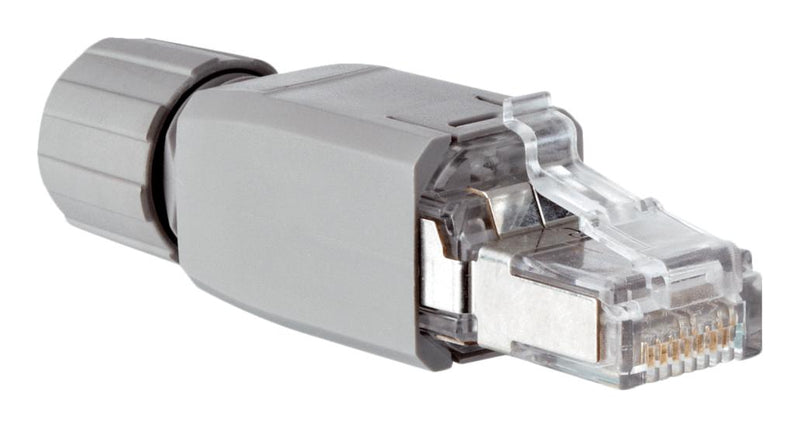 SICK STE-0J04-GZ Modular Connector, RJ45 Plug, 1 x 1 (Port), 8P4C, Cat5, Cat5e, IP20, Cable Mount