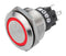 EAO 82-6651.1114 Vandal Resistant Switch, 316L Stainless Steel, Series 82, 22 mm, SPDT, Momentary, Round, Natural