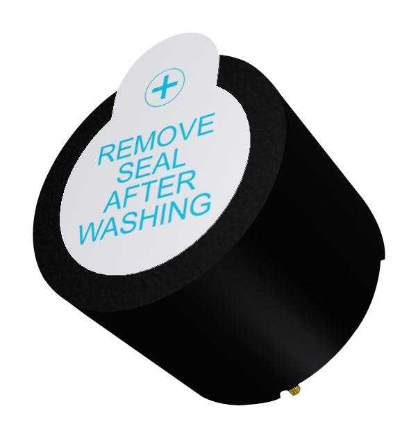 PUI AUDIO AI-1223-TWT-12V-3-R Transducer, Audio Indicator, 2.3kHz, 6 VDC to 16 VDC, Continuous, 85 dBA, 30mA, Through Hole