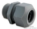 HUBBELL WIRING DEVICES SEC100GA CORD CONNECTOR, STR, NYLON 6.6, NPT 1IN, GREY
