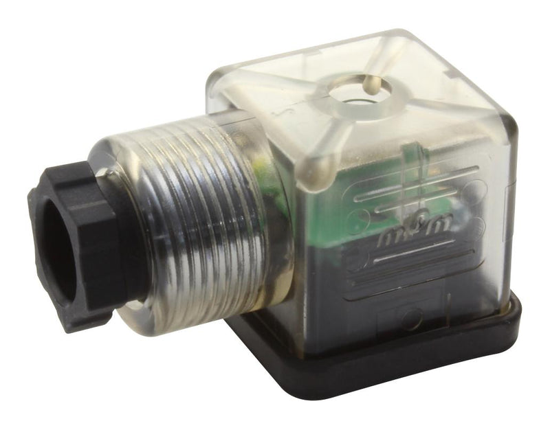 MOLEX 121064-0674 Circular DIN Valve Connector, Right Angle, DIN Form A, 2 Poles + Ground, 24V, 16 A, 18 mm