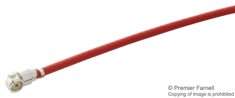 MULTICOMP PRO MC001496 RF Coaxial Cable Assembly, Red 1.37mm, IP67 RP SMA B/H Jack U.F.L. Plug, 150mm