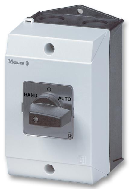 EATON MOELLER T3-2-8221/I2 Rotary Switch, Change Over, 2 Position, 2 Pole, 90 &deg;, 32 A, 690 V, T3 Series