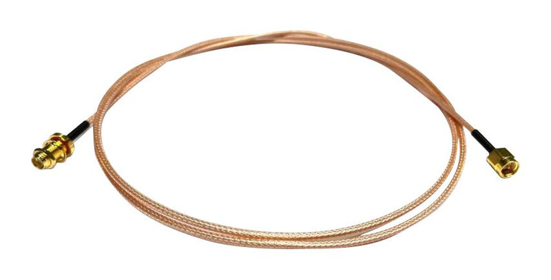 MUELLER ELECTRIC BU-4150031MM750 RF / Coaxial Cable Assembly, SMA Plug to SMA Bulkhead Jack, RG316, 50 ohm, 29.6 ", 750 mm