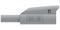 MULTICOMP PRO MP771112 Banana Test Lead, 4mm Banana Plug, Stackable, 4mm Stackable Banana Plug, 2.32 ", 59 mm, Grey