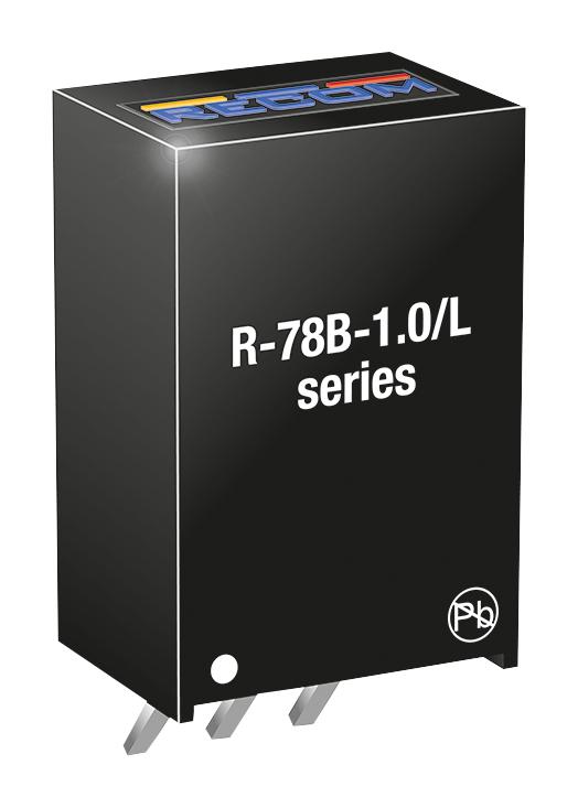 RECOM POWER R-78B15-1.0 DC/DC Converter, ITE, 1 Output, 15 W, 15 V, 1 A, R-78Bxx-1.0 Series