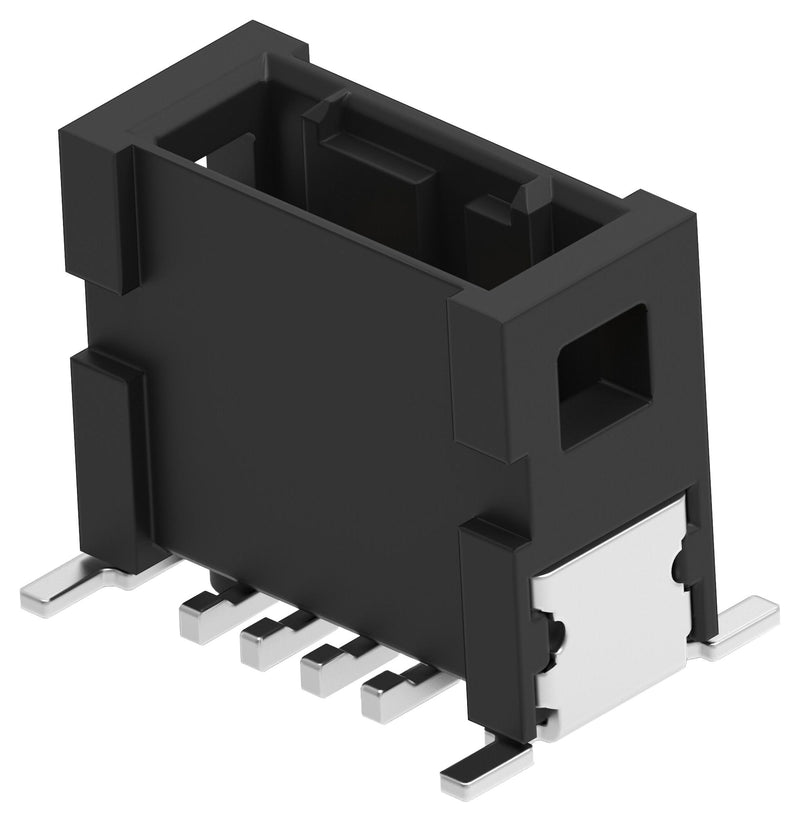 ERNI - TE CONNECTIVITY 515949-E Pin Header, Wire-to-Board, 1.27 mm, 1 Rows, 4 Contacts, Surface Mount Straight