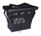 NIDEC COMPONENTS ELW115G12 Rocker Switch, Sealed, (On)-Off-(On), SPDT, Non Illuminated, Panel, Snap-In, Black, ELW Series