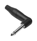 AMPHENOL AUDIO TM2RB Phone Audio Connector, Mono, R/A, 2 Contacts, Plug, 6.35 mm, Cable Mount, Nickel Plated Contacts