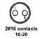 CINCH CONNECTIVITY SOLUTIONS BACC63BP10D20PNH Circular Connector, BACC Series, MIL-DTL-26500 Series, Straight Plug, 2 Contacts