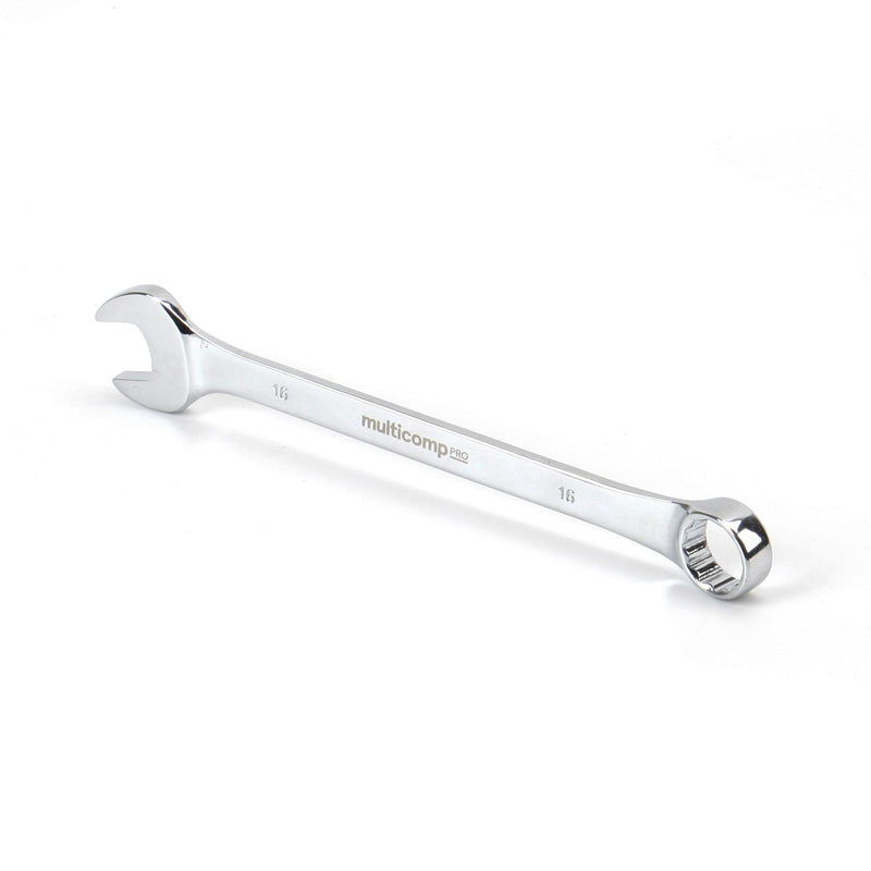 MULTICOMP PRO MP-CW16MM Combination Wrench, 16mm AF Size, Chrome Vanadium
