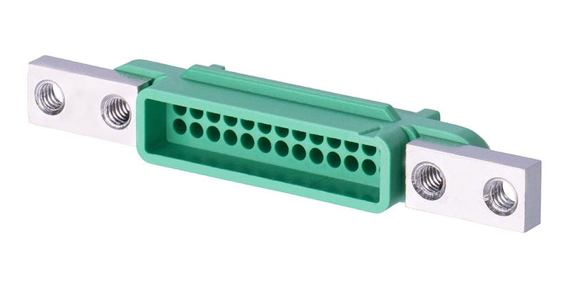 HARWIN G125-2243496F5 Connector Housing, Black / Green, Gecko SL G125, Receptacle, 34 Ways, 1.25 mm