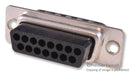 ITT CANNON DAA15P-K87-F0 D Sub Connector Housing, 15 Ways, D Sub, DA, D*A, Plug, Steel Body