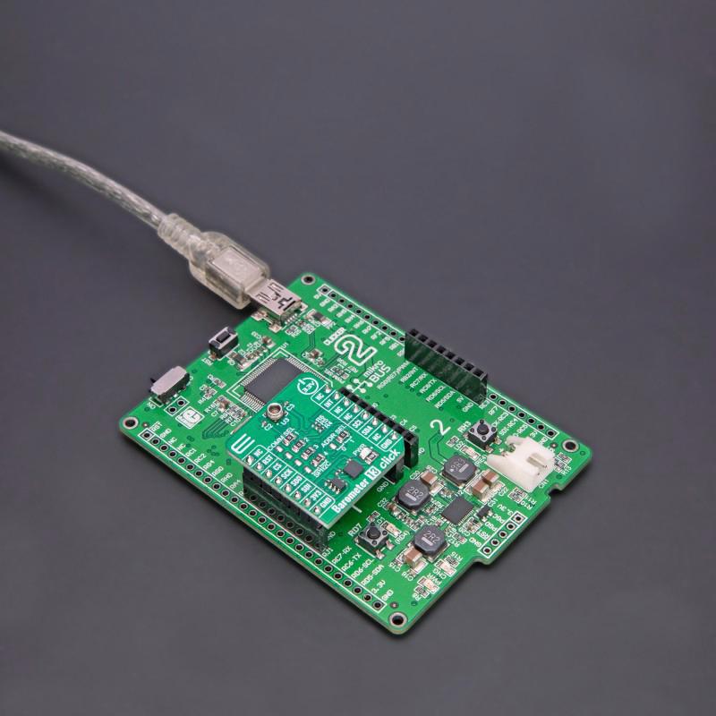 MIKROELEKTRONIKA MIKROE-5921 Add-On Board, Barometer 13 Click, 12C, SPI Interface, MikroE mikroBUS Compatible Development Board