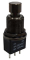 MULTICOMP PRO MP-PB10-AAA2QE-4 Pushbutton Switch, 11.9 mm, SPDT, On-On, Round Plunger, Black