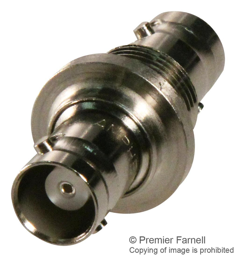 AMPHENOL RF 31-220H RF / Coaxial Adapter, BNC, Jack, BNC, Jack, Straight Bulkhead Adapter, 50 ohm