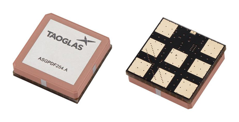 TAOGLAS ASGPDF254.A RF Antenna, 1.561 to 1.603GHz, GPS/GNSS/Glonass/Galileo/BeiDou/QZSS/SBAS/L-Band, 3.55dBi, 50 ohm