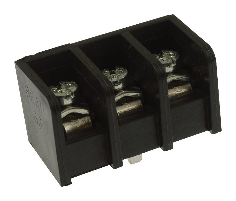 MOLEX 38660-8803 PCB Mount Barrier Terminal Block, 12.7 mm, 1 Row, 3 Ways, 18 AWG, 8 AWG, 45 A