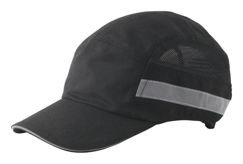 UCI HD/MAVRIX7/SP/BK Bump Cap, Vented, Black, Polycotton, Breathable, Light Weight, HV Piping, Adjustable Fastening
