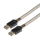 L-COM CSMUAA-MT-1M USB Cable, Type A Plug to Type A Plug, 1 m, 3.3 ft, USB 2.0, Black
