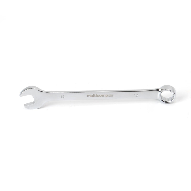 MULTICOMP PRO MP-CW12MM Combination Wrench, 12mm AF Size, Chrome Vanadium