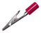 MUELLER ELECTRIC BU-60H-2 Alligator Clip, Insulated, 7.9 mm Jaws Open, 58 mm Length, 10 A, Red