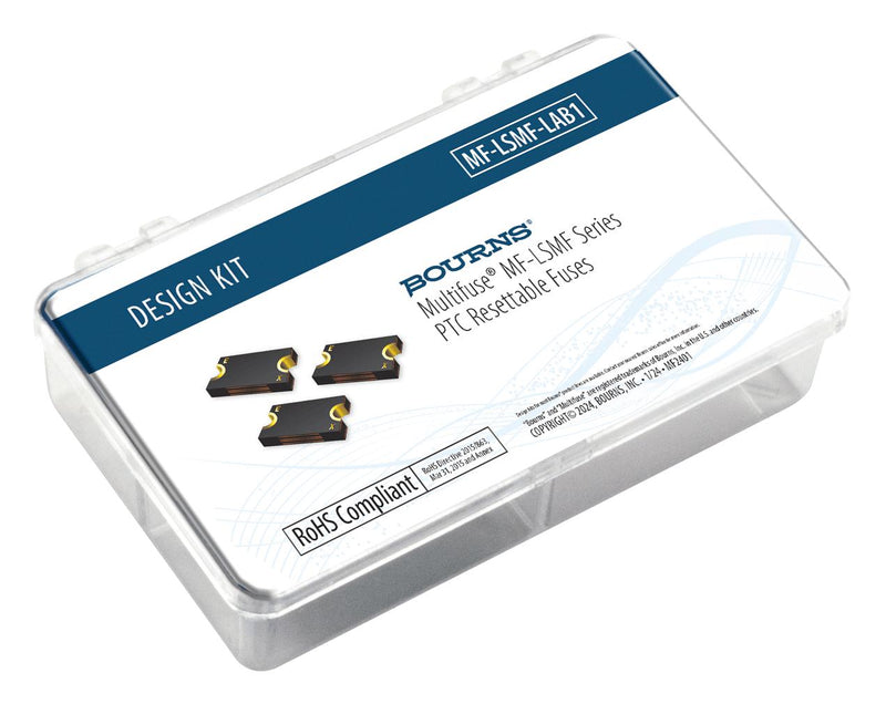 BOURNS MF-NSMF-LAB Fuse Design Kit, Resettable, Surface Mount, 1206, 50mA to 1.25A, 8VDC to 60VDC