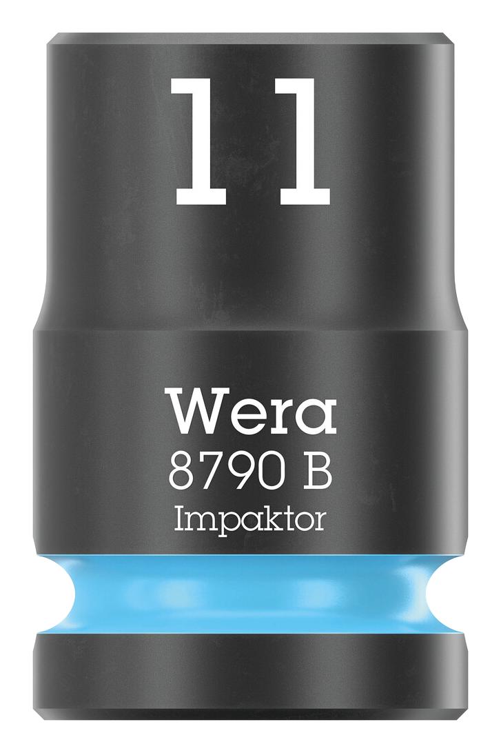 WERA 05005502001 Socket, Hexagonal, Impaktor, 3/8" Drive, 11mm AF, 30mm L