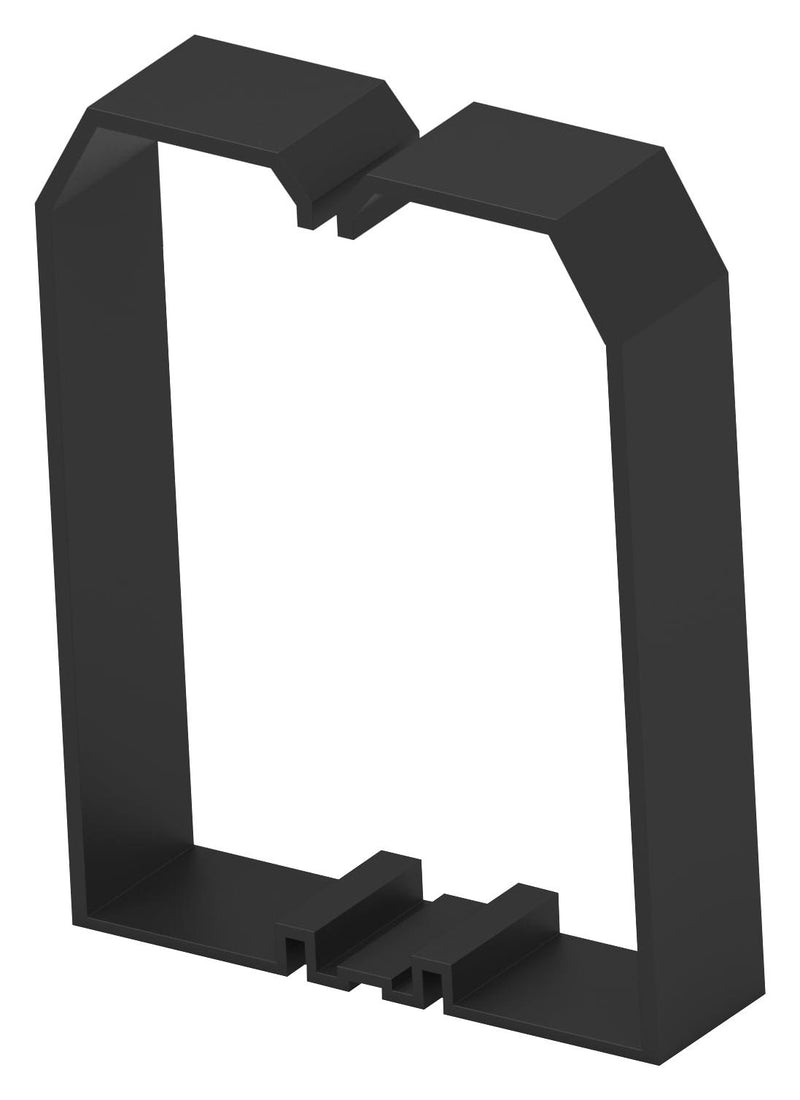 ENTRELEC - TE CONNECTIVITY 1SET411312R0000 Trunking Fitting, Nylon 6.6 (Polyamide 6.6), Carbon Fibre Reinforced, Black, 73 mm, 20 mm, 95 mm