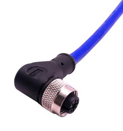 MUELLER ELECTRIC C4D81M002 CBL ASSY, 4P R/A M12 RCPT-FREE END, 6.6