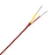 OMEGA TT-KI-20-TWSH-100M Thermocouple Wire, Twisted, Type K, 20 AWG, Shielded, Solid, 100 m, PFA, IEC, TT Series