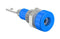 STAUBLI 23.0030-23 Banana Test Connector, 2mm, Jack, Panel Mount, 10 A, 60 VDC, Blue