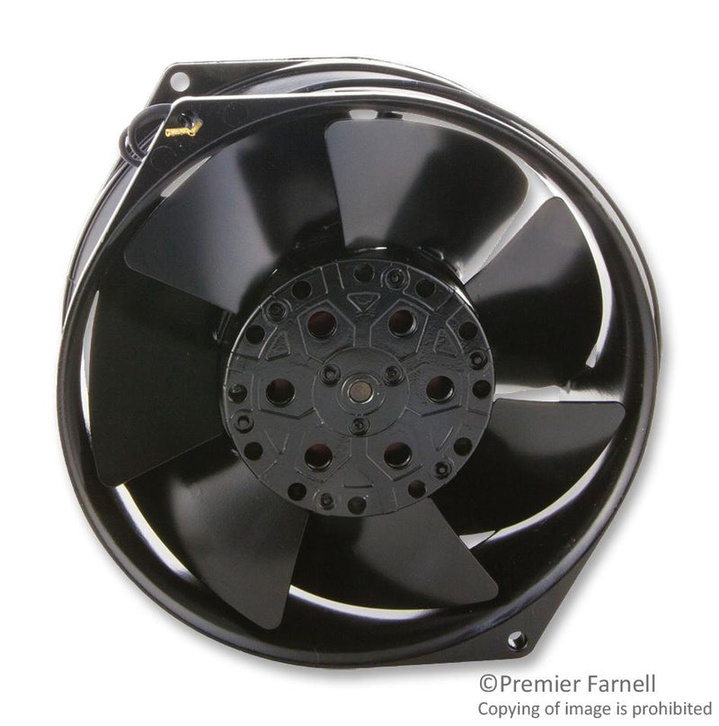 EBM-PAPST W2S130-AA03-01 AC Axial Fan, 230V, Circular, 172 mm, 55 mm, Ball Bearing, 224 CFM