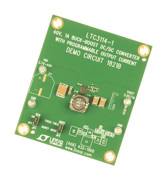 ANALOG DEVICES DC1821B Demonstration Board, LTC3114EDHC-1, Synchronous Buck-Boost Converter
