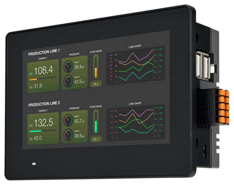 IDEC HG1J-4FT22TG-B 4.3" TFT LCD TOUCH SCREEN MONITOR, BLACK