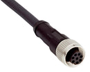 SICK DOL-1208-G05MF Sensor Cable, Black, M12 Receptacle, Free End, 8 Positions, 5 m, 16.4 ft