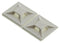 PANDUIT ABMM-AT-D Cable Tie Mount, Adhesive, White, ABS (Acrylonitrile Butadiene Styrene), 19 mm, 19 mm GTIN UPC EAN: 07498358495
