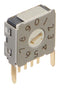 NKK SWITCHES FD01FC10H ROTARY CODED SWITCH, 10POS, 20V, R/A TH