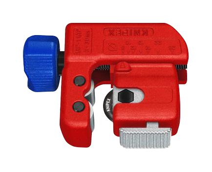 KNIPEX 90 31 01 Pipe Cutter, Stainless Steel, 30 mm Dia, 77 mm Length, TubiX S Series