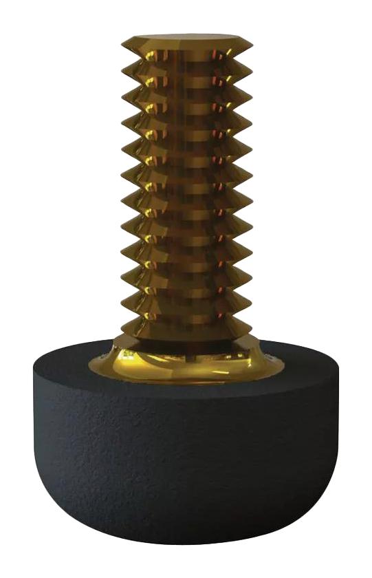 ESSENTRA COMPONENTS TB-3 FEET, SCREW, RUBBER, 9.7MM