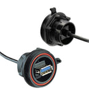 BULGIN LIMITED PX0843/A3 USB Cable, USB 3.0 Sealed A Receptacle, USB to UART Converter, 125mm Length